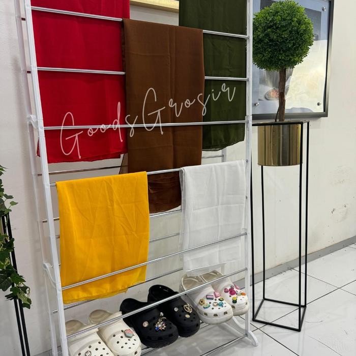 RAK JILBAB / RAK SEPATU AMAZING & GANTUNGAN JILBAB 10 TINGKAT MULTIFUNGSI Plastik