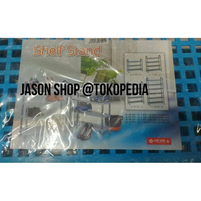 Rak sepatu Lion Star Shelf Stand susun 4/Rak sepatu sandal Lion star