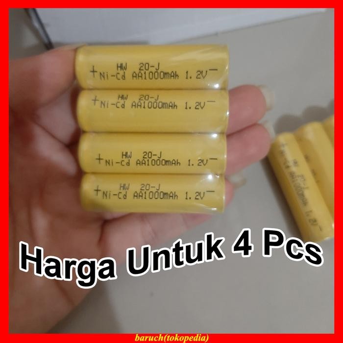 JooNE- Baterai Cas Ces AA A2 Isi Ulang Rechargeable Ni-Cd 1.2V Charge Battery