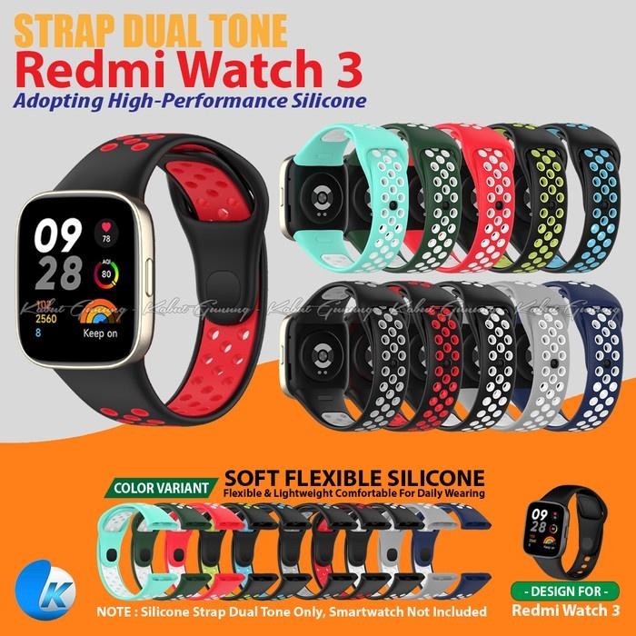 Siap- Strap Tali Smartwatch Dua Warna For Redmi Watch 3 Mi Watch 3