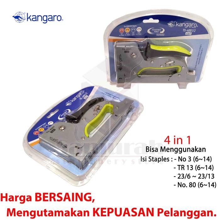 

Mesin Stapler Tembak Kangaro Ts 4001 Body Besi Metal 4 In 1/ Gun Tacker Ts-4001 - Guntacker Ts4001