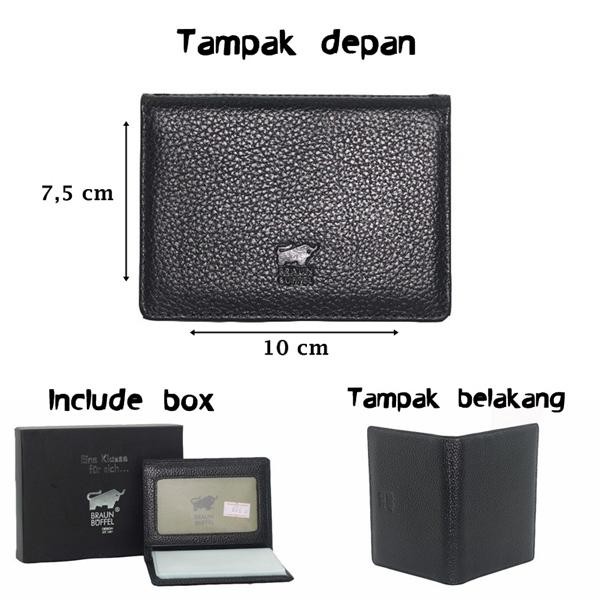 

DOMPET KARTU CARD HOLDER KULIT ASLI IMPORT BRANDED BRAUN BUFFEL CC01