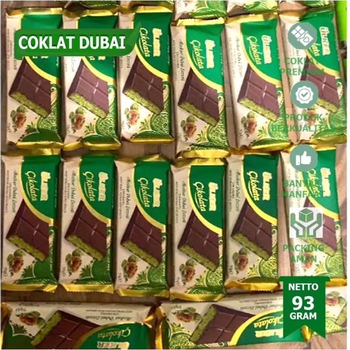 

Coklat Dubai Viral Ulker Isi Pistachio Kadayif Pastry Kunafa Chocolate Cokelat