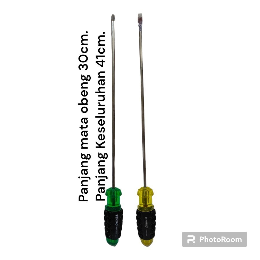 OBENG MEKANIK TEKIRO SET 2 PCS 30 CM OBENG PANJANG SERVIS AC MESIN CUCI DLL TEKIRO