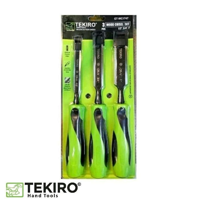 Sukkiystrore Pahat Kayu Set 3Pcs Tekiro / Pahatan Kayu / Alat Pahat / Alat Pahat Tekiro 3Pcs
