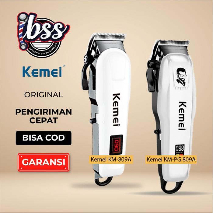 TERLARIS Hair Clipper Kemei 809A Alat Mesin Cukur Rambut Original KM 809A / Kemei PG 809A Alat