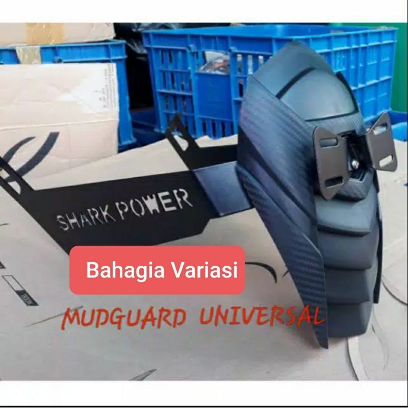 Mudguard Motor Gede Universal Vixion Cbr Ninja Xabre MXKing Aerox SharkPower Mudguard Aerox