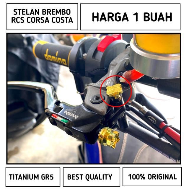 Adjuster Atas Brembo Rcs Corsa Costa Titanium Gr5