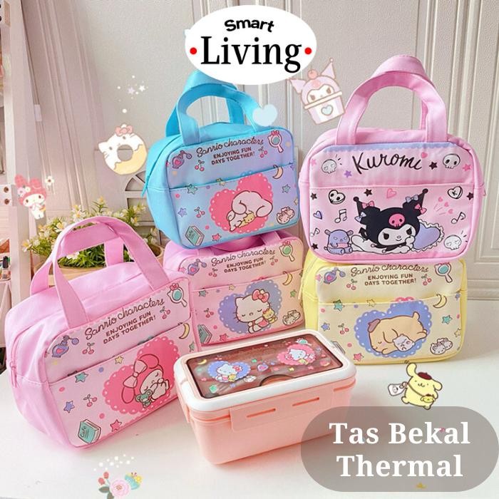 THERMAL LUNCH BAG / TAS BEKAL TERMAL ANAK PEREMPUAN ANAK LAKI SANRIO
