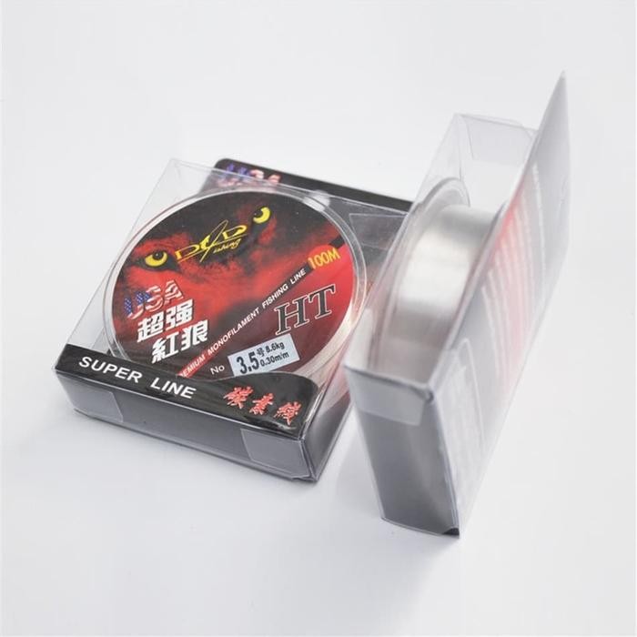 Senar Pancing Nylon Red Wolf Usa 100 Meter