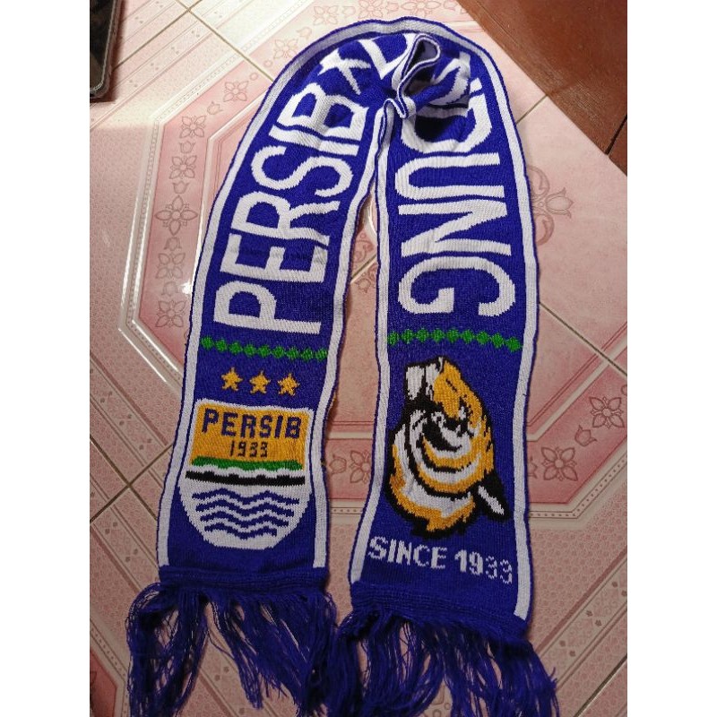 SYAL SCARF PERSIB BANDUNG RAJUT KOMPUTER