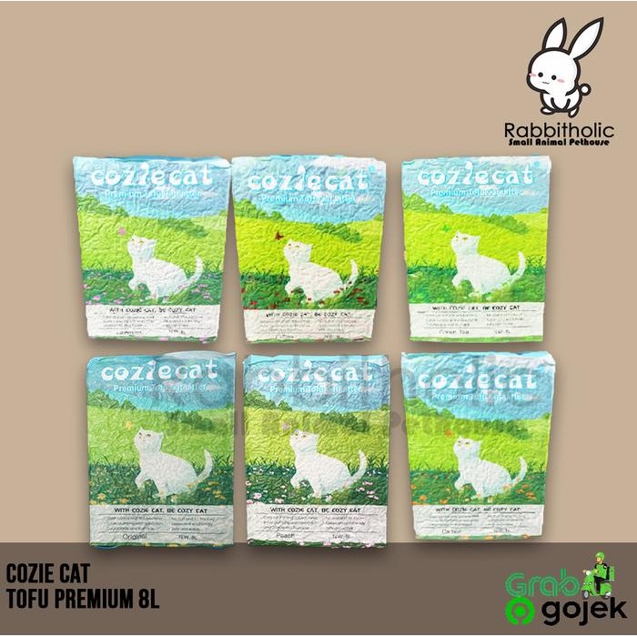 COZIE CAT Pasir Soya Tofu 8 Liter Cozie Cat Premium Tofu Soya 8L terbaru