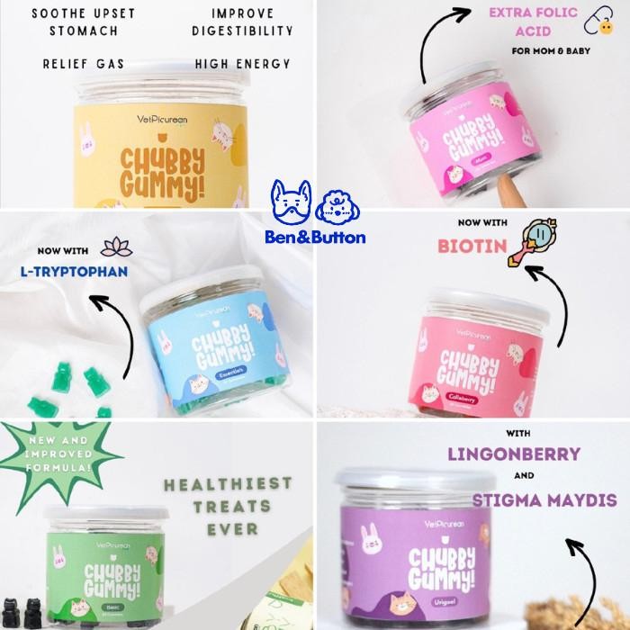 Chubby Gummy - Vitamin Anjing Kucing - ALL VARIANT terbaru