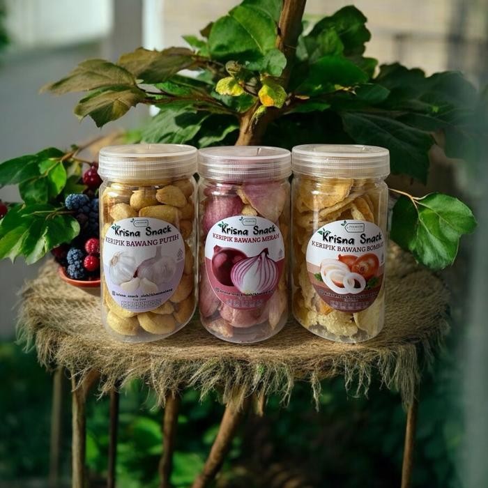 

PAKET 3 TOPLES KERIPIK BAWANG PUTIH, BAWANG MERAH DAN BAWANG BOMBAY VOLUME TOPLES 300ML