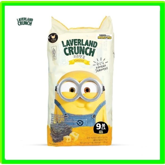 

Laverland crunch seaweed korea / snack seaweed by manjun rasa sea salt