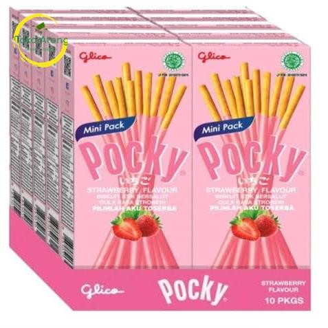 

Glico Pocky Rasa Strawberry Mini Pack (1 pack isi 10 pack)