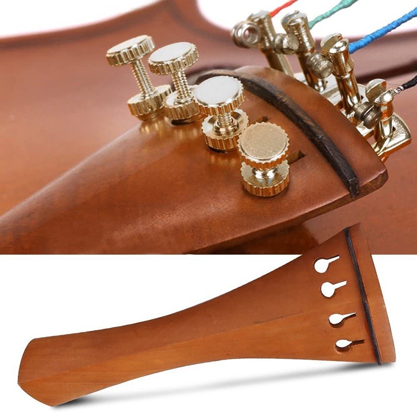 Purvisco - Set Parts Biola/Violin 4 / 4 - Peg,Chinrest,Tailpiece,Endpin - Tuning Pegs