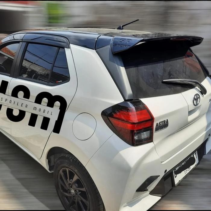 PREMIUM Spoiler Agya 2023 GR Sport dengan Lampu LED