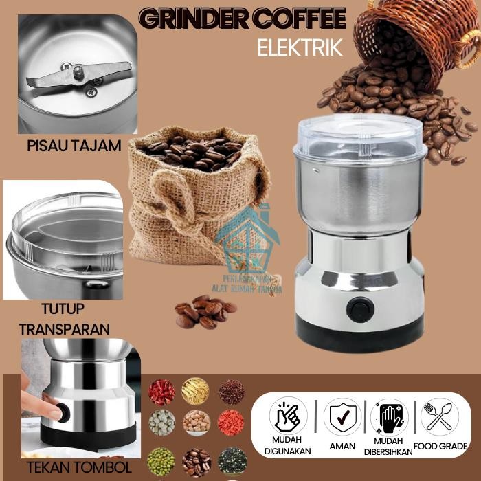 Spice Grinder Coffee Grinder Penggiling Bumbu Penggiling Kopi Elektrik