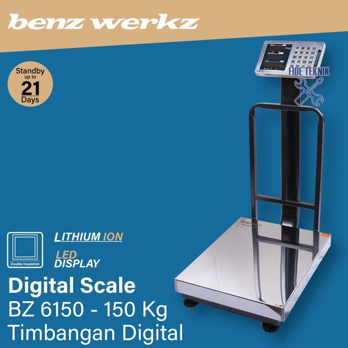 Benz Timbangan Digital Duduk Expedisi Laundry 150 Kg Benz Werkz