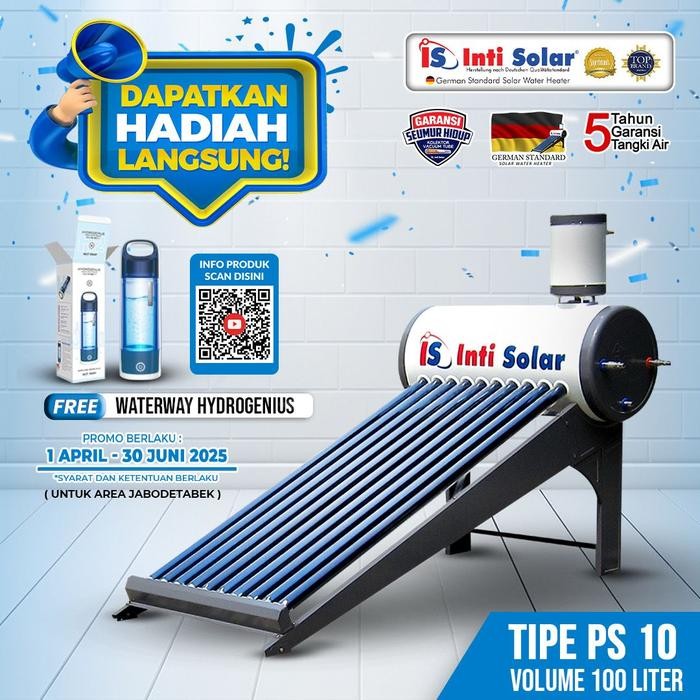 Pemanas Air Solar 100 Liter Inti Solar Ps 10
