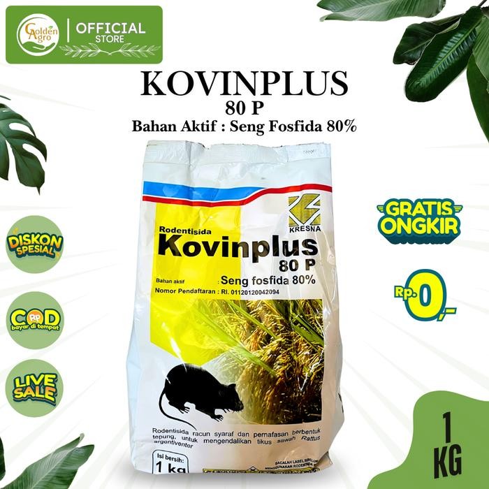 RACUN TIKUS SENG FOSFIDA 80P KOVINPLUS 1KG KG