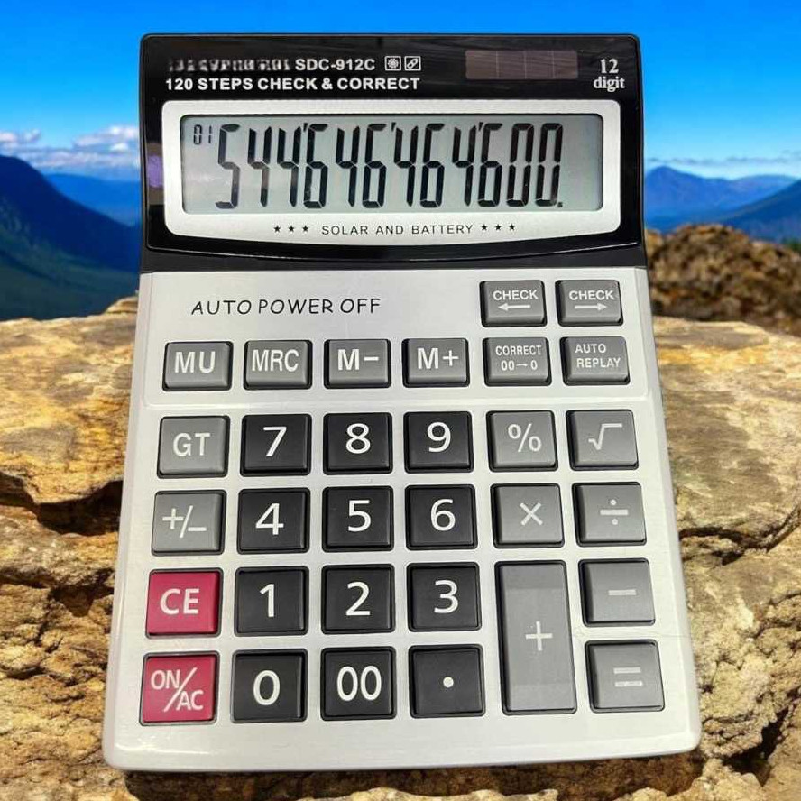 

CalculatorSDC-912C 12 dit Kalkulator dagang batre AA 912c Kalkulator Murah CT