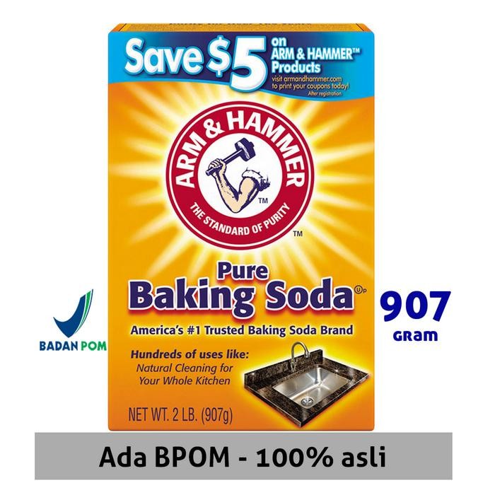 

New Baking Soda ASLI USA Merk ARM & HAMMER Baking Soda 907gr