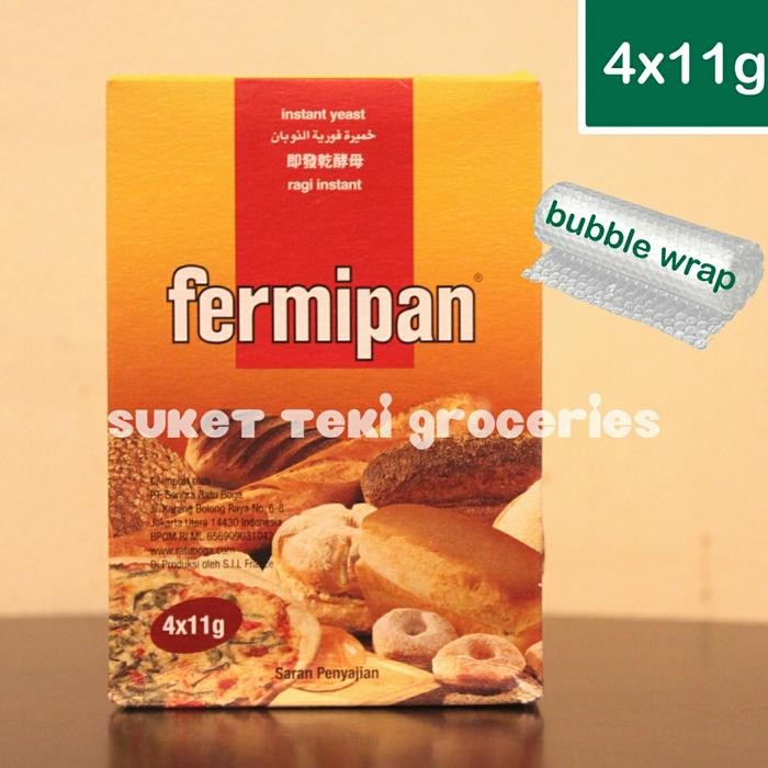 

New Fermipan Ragi Instan Sachet 4x11g Instant Yeast Box