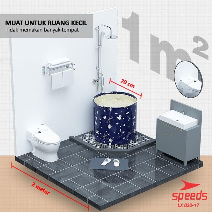 MURAH..!! SPEEDS BAK MANDI LIPAT FOLDING BATHTUB PORTABLE BATHTUB LIPAT BAK MANDI ANAK DAN DEWASA