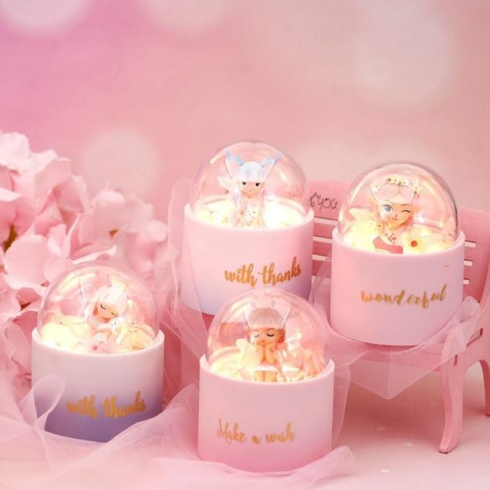 Miniatur Lampu Princess Angel / Hiasan Lampu Meja Malaikat Import *