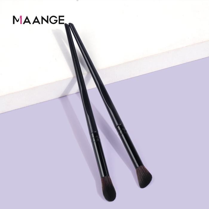 MAANGE 2Pcs Eye Shadow & Nose contour Brush Kuas Makeup Profesional 51255 shading hidung *