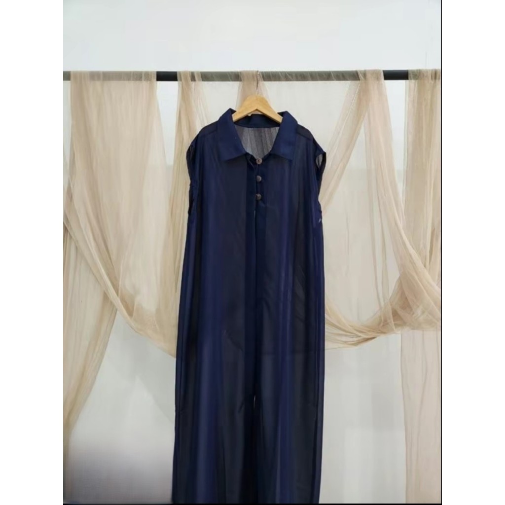 HOT PRODUCT Outer Kardigan Wanita Tanpa Lengan Bahan Ceruty Wanita Panjang Muslim Polos Jumbo