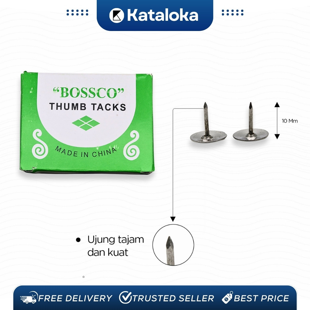 

GROSIR!!! 1 DUS isi 100 Box Thumb Tacks / Pines / Paku Payung co A-19~50 (isi 20/25/50)