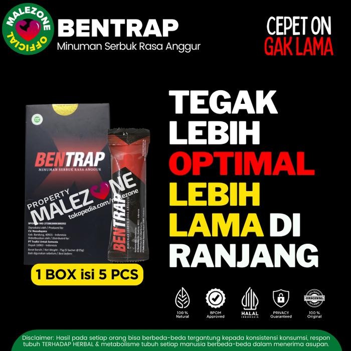 terjaminDiKita- Obat Kuat Herbal Pria Bentrap Tahan Stamina Lama Asli Original Dewasa