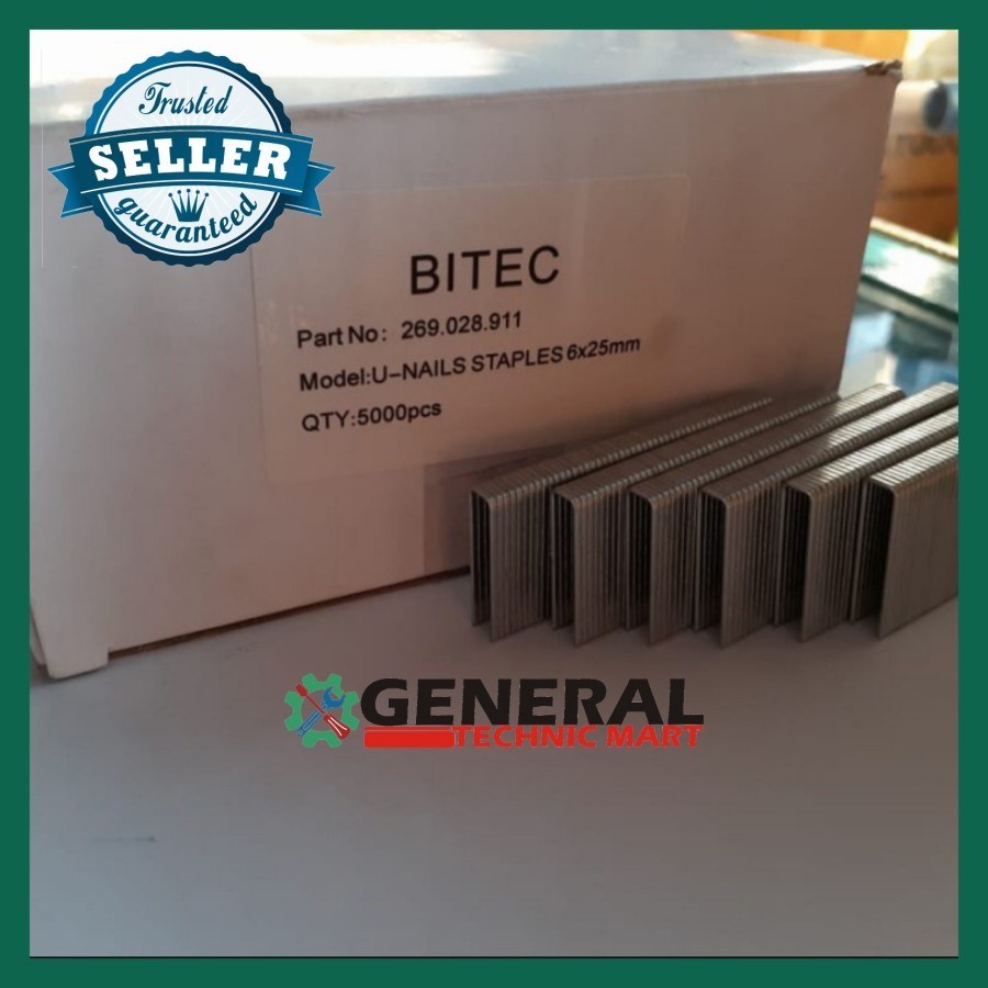 

isi paku U TM31 TM 31 BITEC 6x25mm isi 0 pcs BITEC