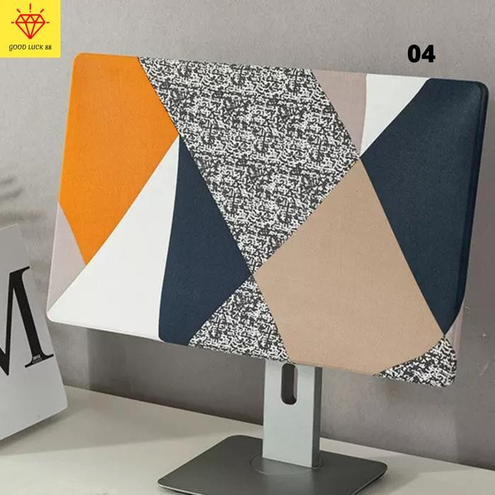 Mitra - Cover Komputer Penutup Layar Led Monitor Komputer Kain Elastis Spandex