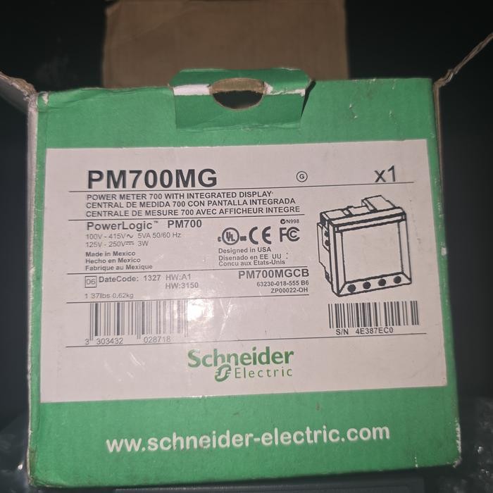 SCHNEIDER PM700MG POWER METER SCHNEIDER PM710