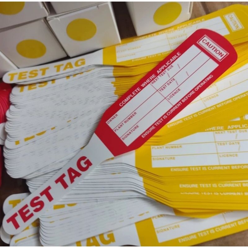 

ELECTRICAL TEST TAG - Tagging Tested