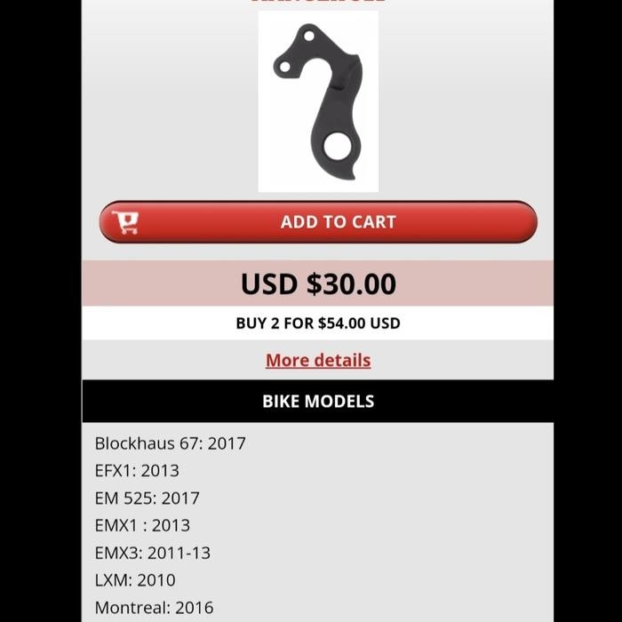 ANTING RD HANGER SEPEDA EDDY MERCKX DEROSA JAVA DROPOUT DERAILLURE HGR TERMURAH