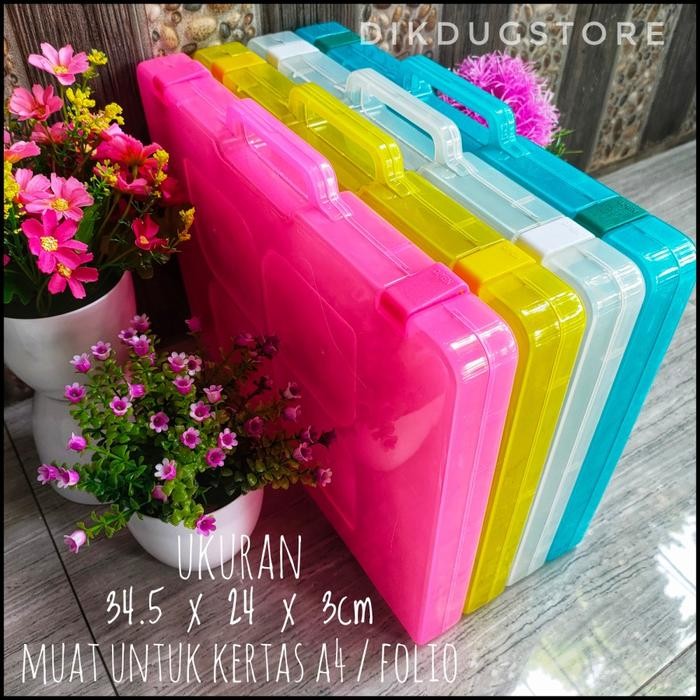 

Ready- File Case - Map Plastik - Ukuran Jumbo Fancy Transparant Plastik