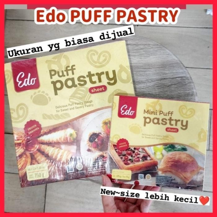 

InstanTanyadulu- EDO PUFF Pastry Sheet - kulit Pastry Zuppa Frozen 750g dan 375g