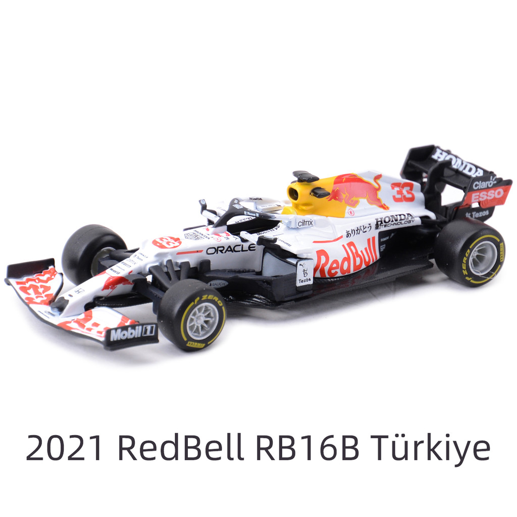 Bburago 1:43 2021 Red Bull Rb16B #33 Turkey F1 Formula Car Static Die Cast Vehicles Collectible