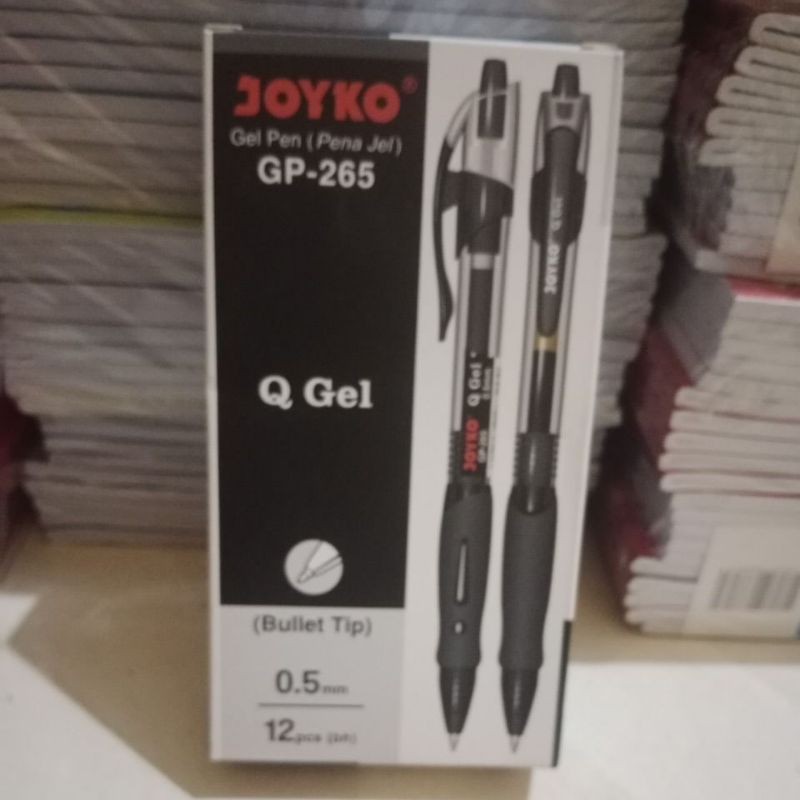 

Pulpen GP-265 Q Gel Hitam 1pack isi (12pcs)