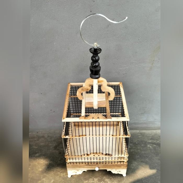 SANGKAR CUNGKOK KOTAK KAYU JATI AMBRUKAN BELUM DI RAKIT terbaru