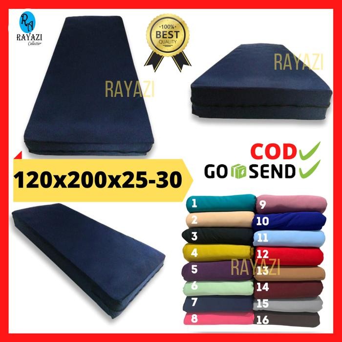 Sarung Kasur Uk.120X200X25-30 Cm Polos Untuk Springbed