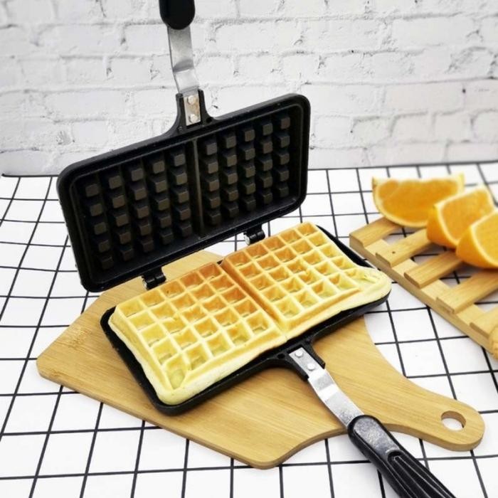 Kenanganpawon Double Waffle Pan Maker Croffle Pancake