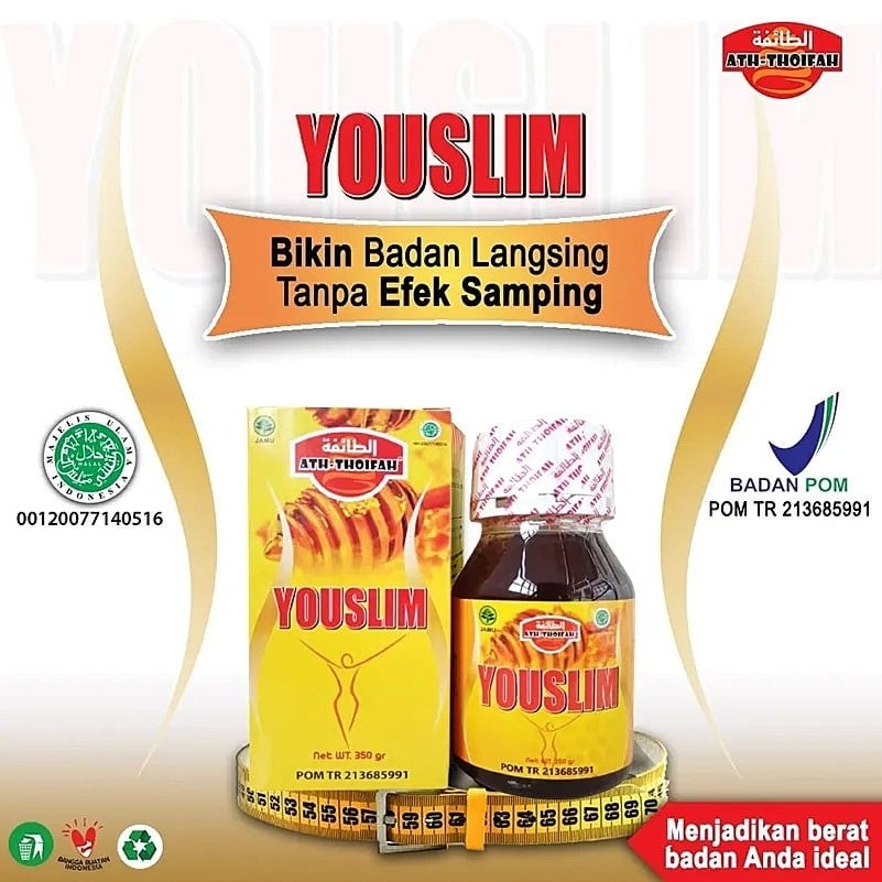 

Madu Diet YOUSLIM Madu Langsing Alami Herbal Pelangsing