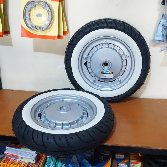 Paket Velg Danmotor Tromol Ban Mizzle Vespa PS Super Upgrade Ring 10