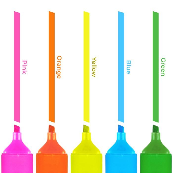 

ID 4 PCS HIGHLIGHTER DRY COLOR PEN MARKER SPIDOL STABILO PENANDA TULISAN